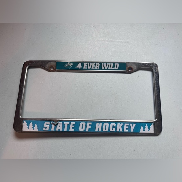 4 Ever Wild License Plate Frame NHL Minnesota Wild Hockey - Picture 1 of 5